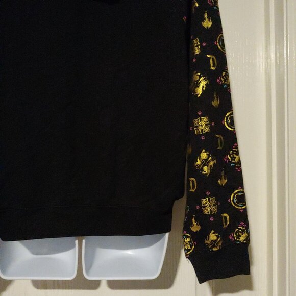 Disney Sleeping Beauty Castle Gold Full Zip Hoodie M Storybook Nostalgic - Picture 10 of 12